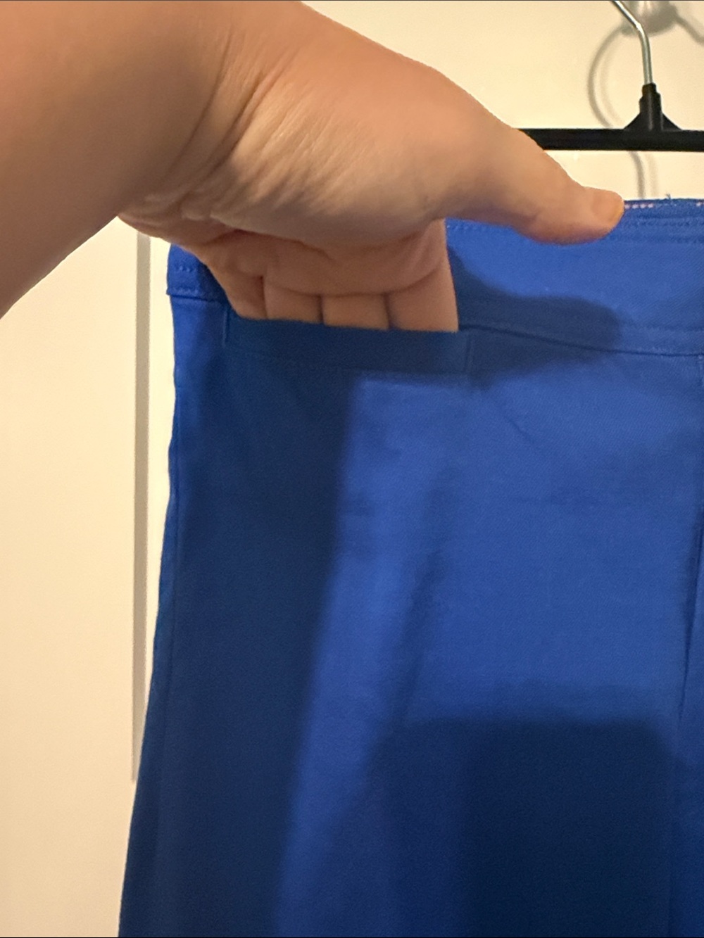 Maeve by Anthropologie Cobalt High-Waist Wide Leg Linen Blend Pants size 26 - Picture 8 of 8